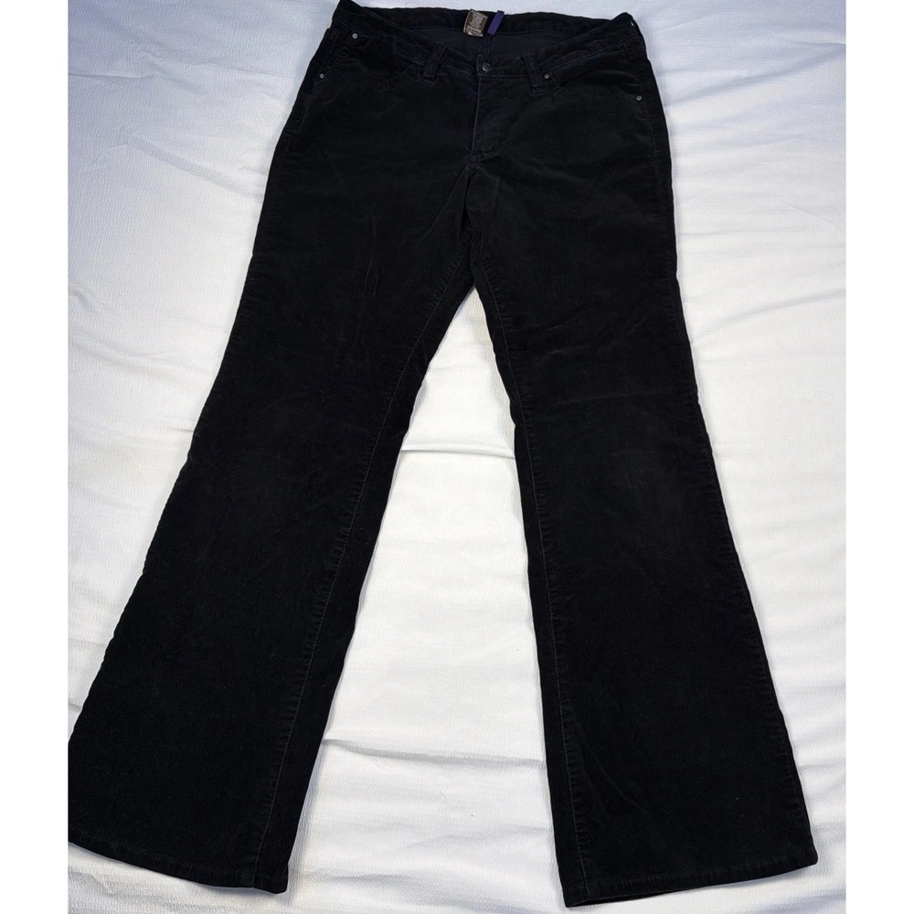 Jag Jeans Womens Size 12 Black Corduroy Bootcut‎ Stretch Pants Mid Rise Casual